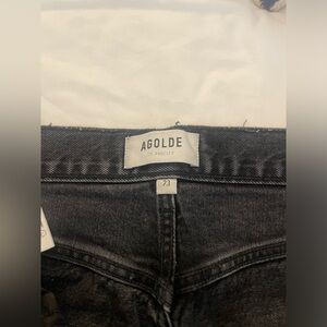 Agolde 90s Crop Pant black distressed